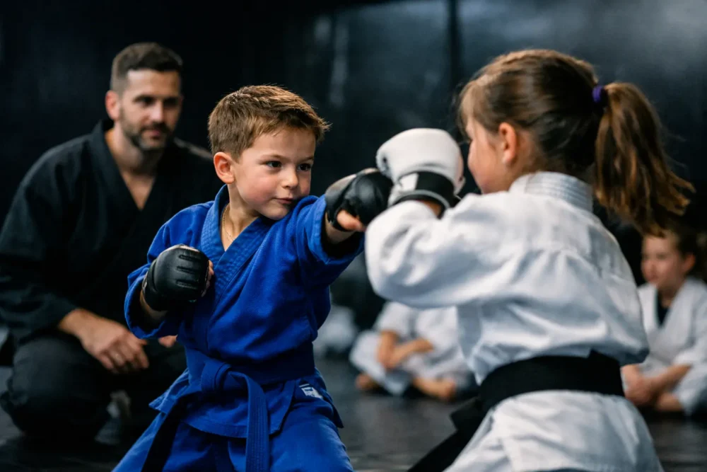 Entwicklungssystem im Kampfsport für Kinder