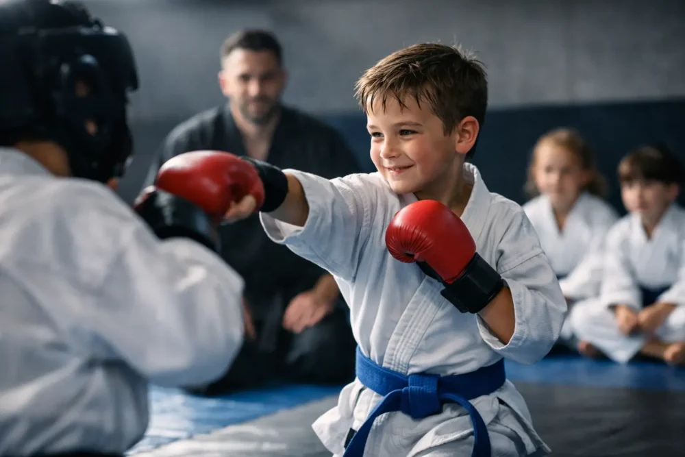 Kampfsport bei Schüchternheit macht Kinder mutiger